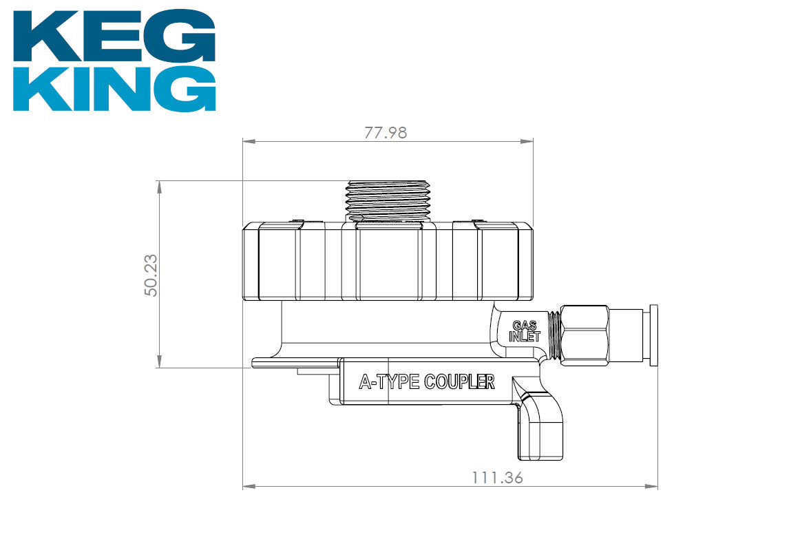 Low profile plastic Coupler A type