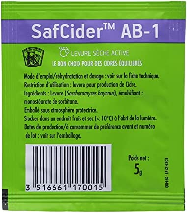 Cider Yeast SafCider AB-1 5g