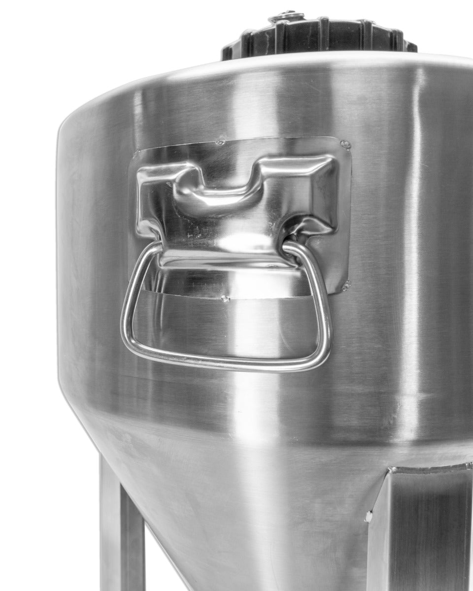 Apollo Titan 30L Stainless Steel Pressure Rated Fermenter handles view