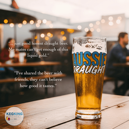 Aussie Draught Kegerator Bundle