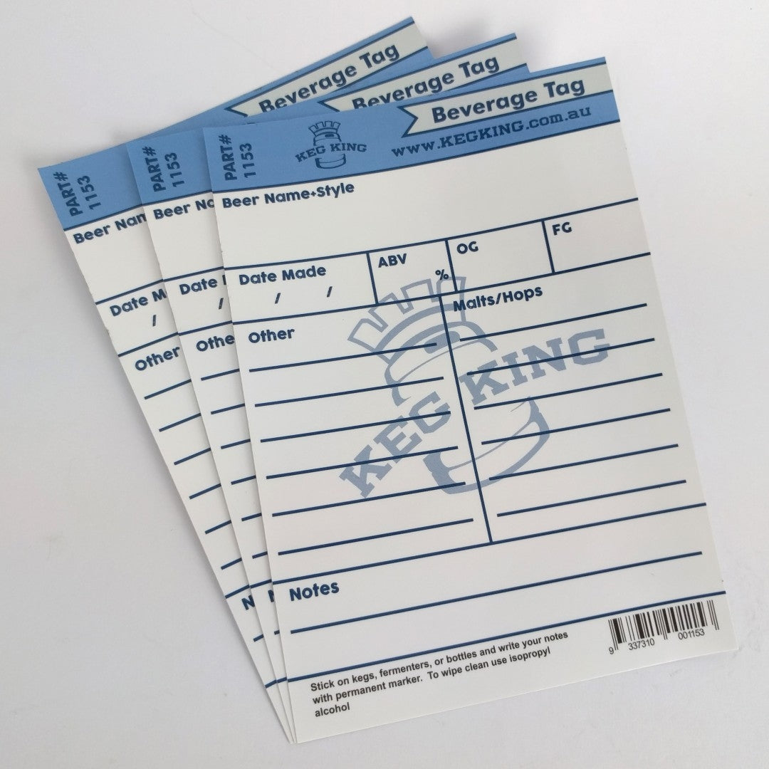 Beverage Tag - Reusable Labels