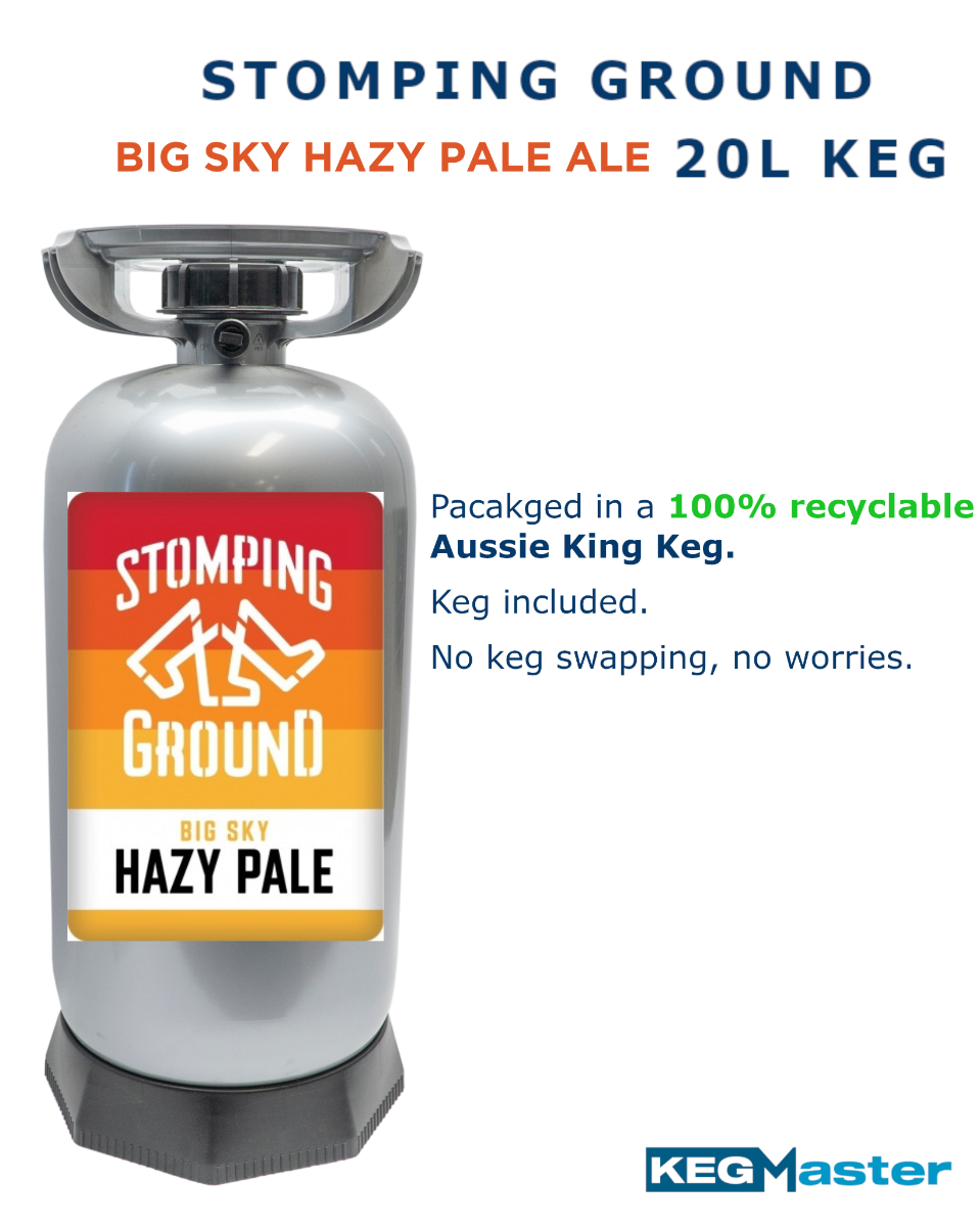 Beer Keg Stomping Ground Big Sky Hazy Pale Ale 20L
