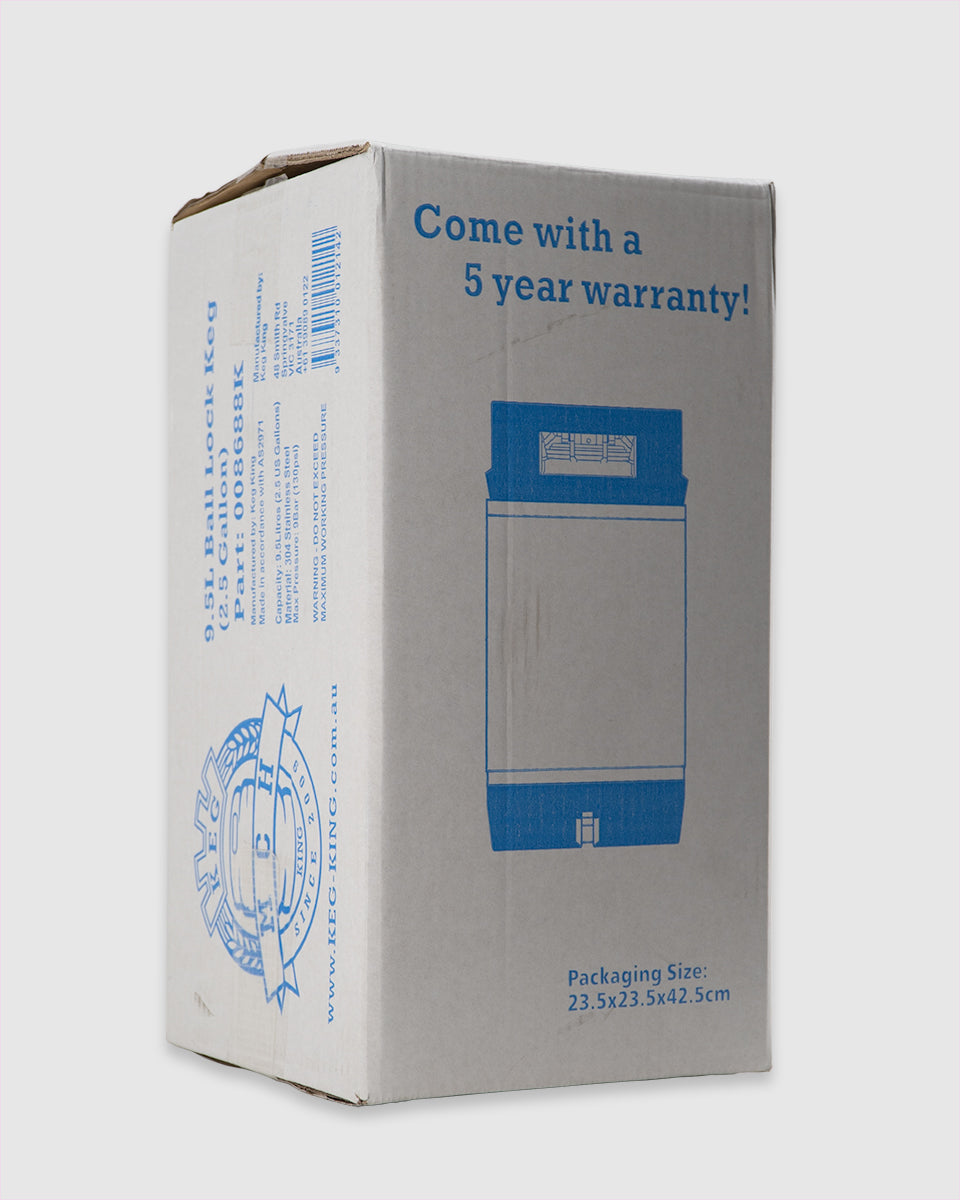 Keg True Blue 9.5L Ball Lock Cornelius Corny