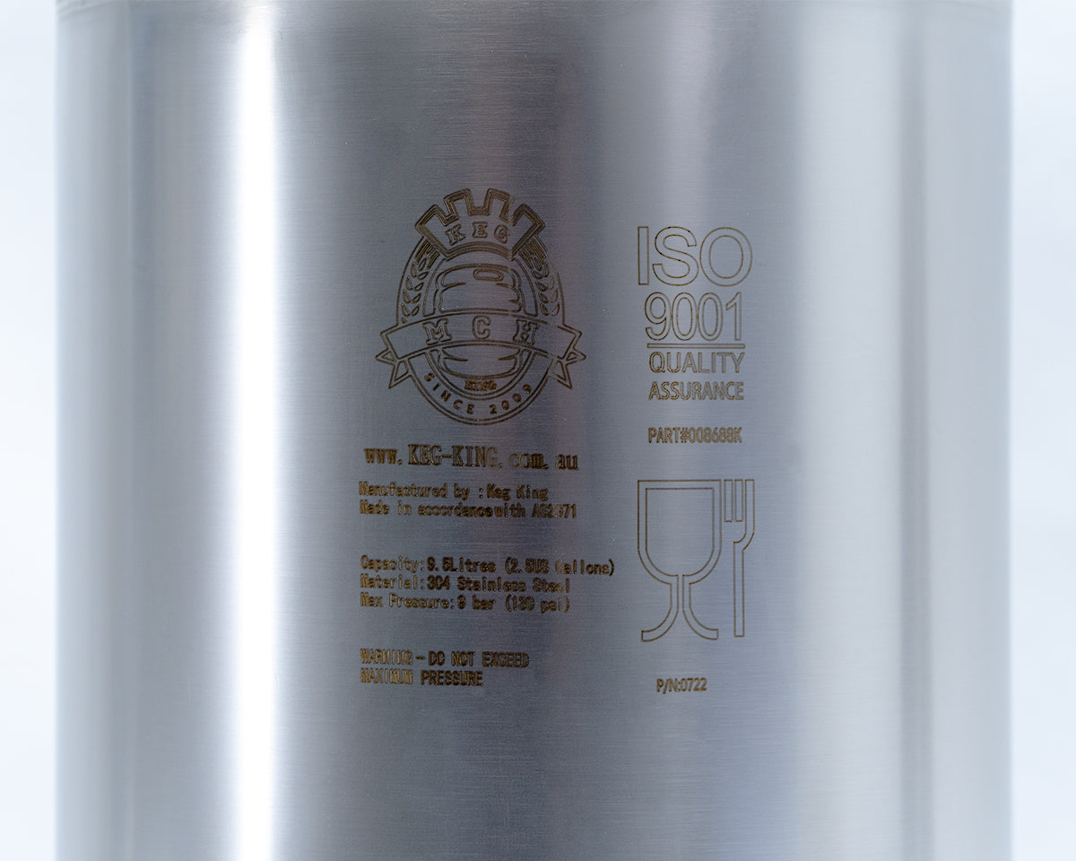 Keg True Blue 9.5L Ball Lock Cornelius Corny