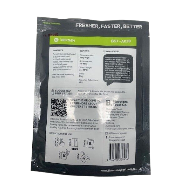 Bergen Bluestone Liquid Yeast Melbourne Made Yeast