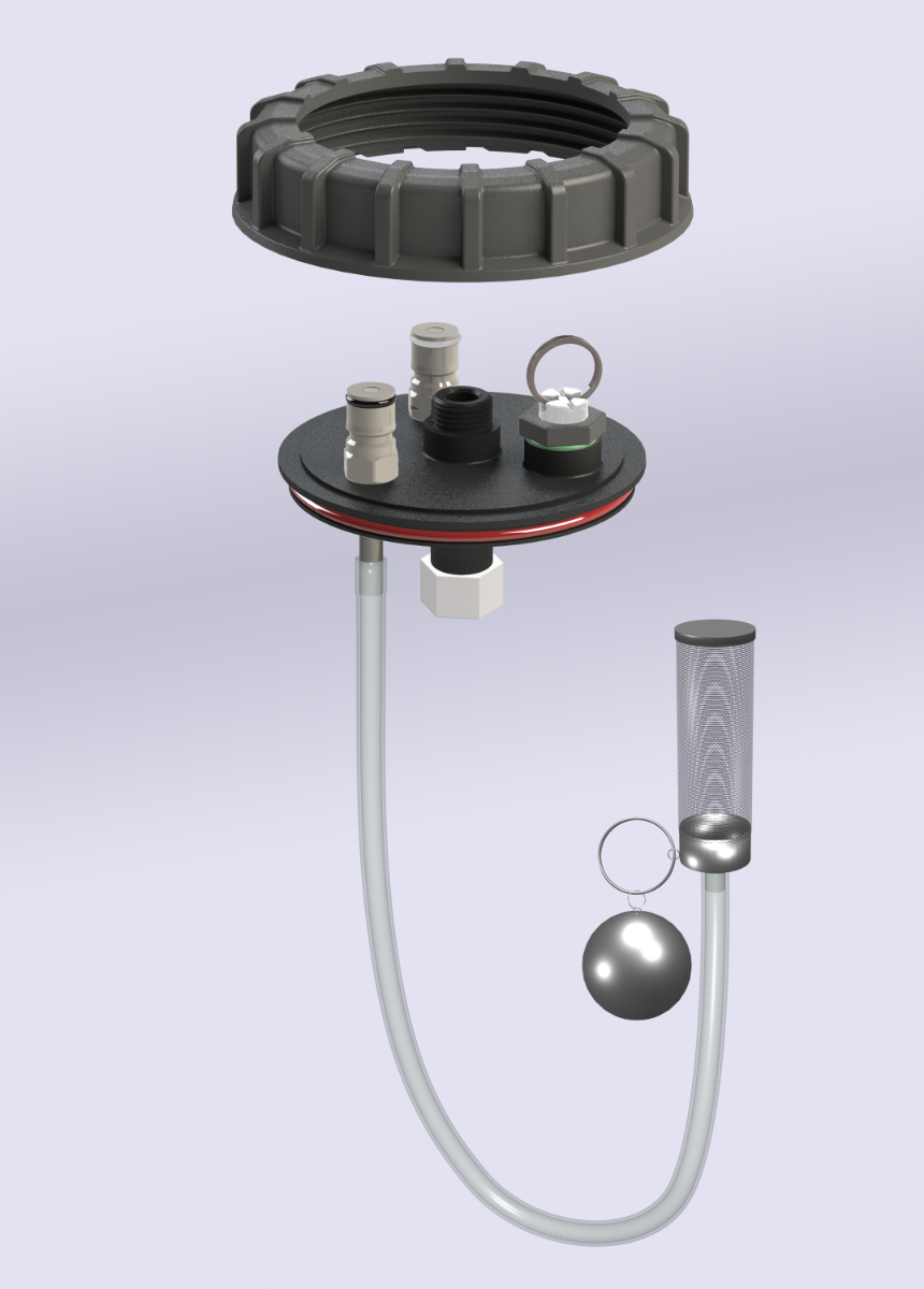 Chubby Apollo 30L Pressure Fermenter with Wide Mouth and Integrated Handles