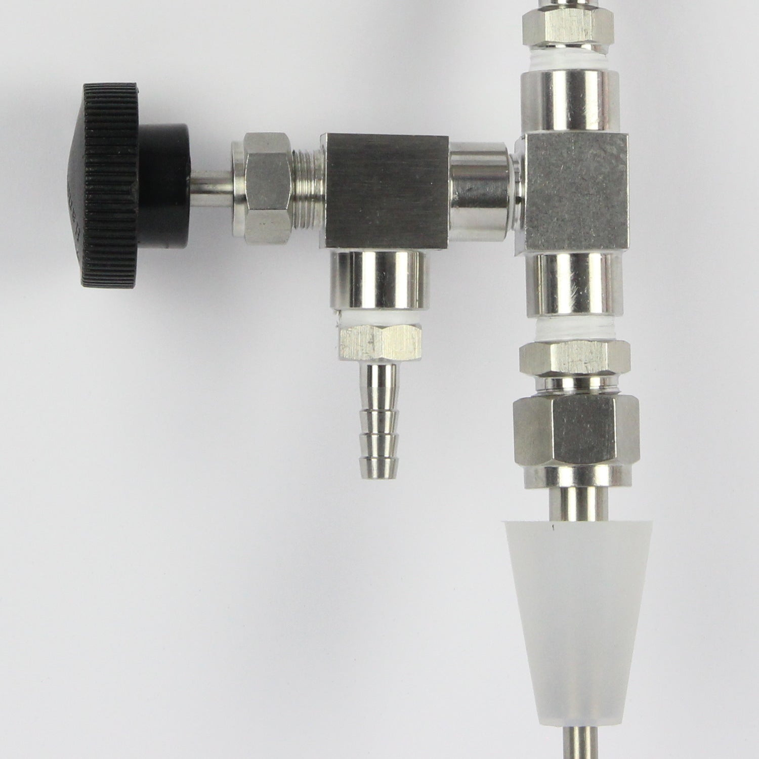 Stainless Tee Type Counter Pressure Bottle Filler