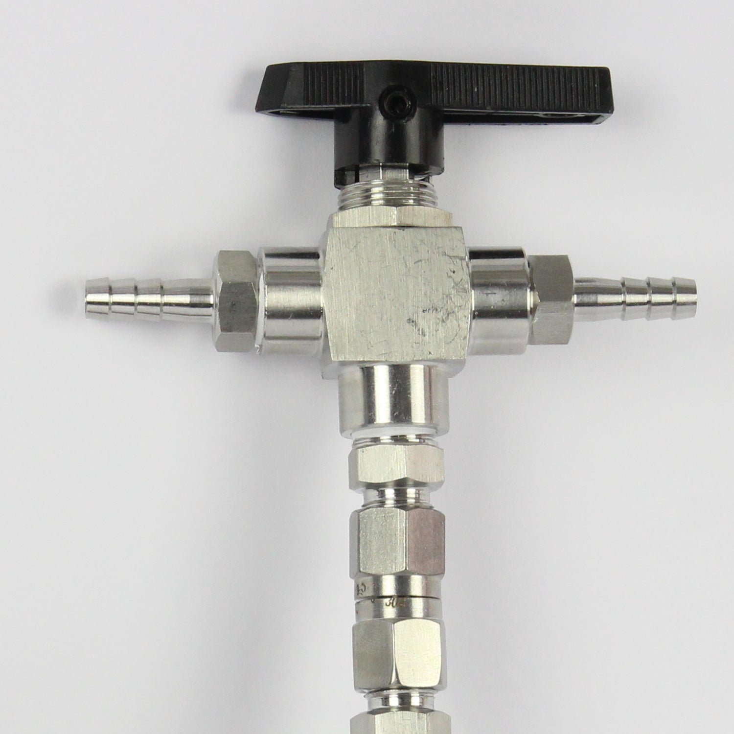 Stainless Tee Type Counter Pressure Bottle Filler