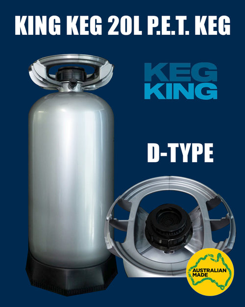 King Keg 20L PET Keg With D-Type Spear