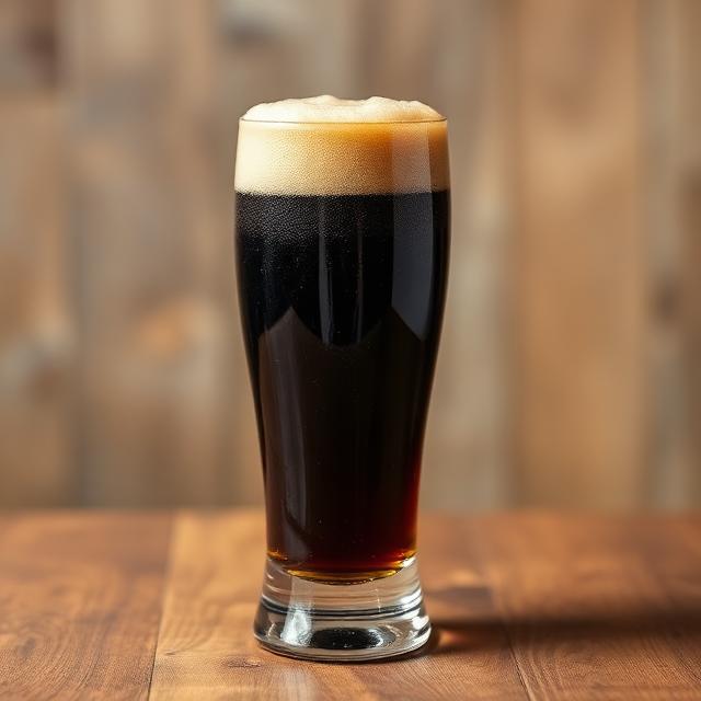 Image of Dark Lager in tall glass.