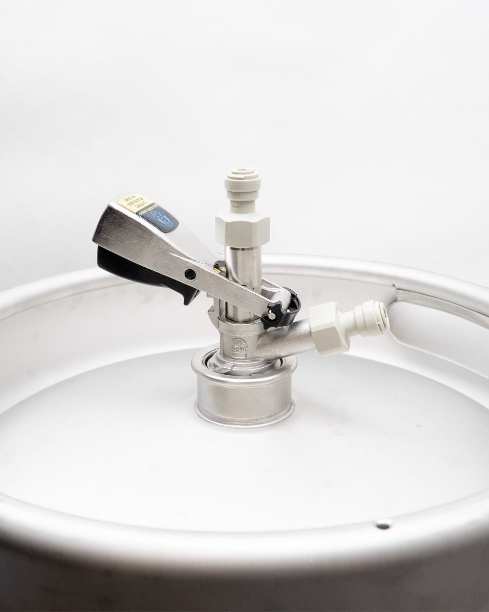 Coupler - D-Type Keg Coupler with Push In Fittings