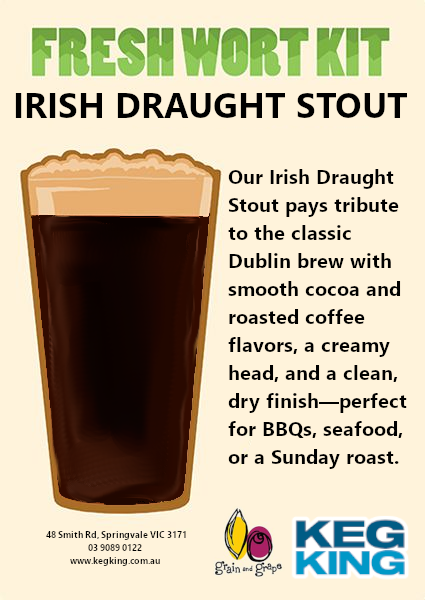 Irish Draught Stout | Keg King Brewing Co. Fresh Wort Kit