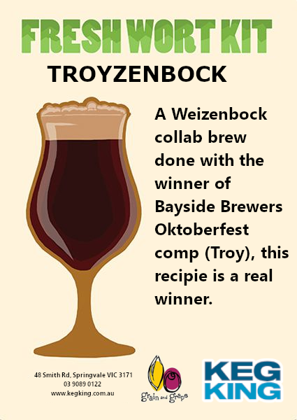 Troyzenbock | Keg King Brewing Co. Fresh Wort Kit