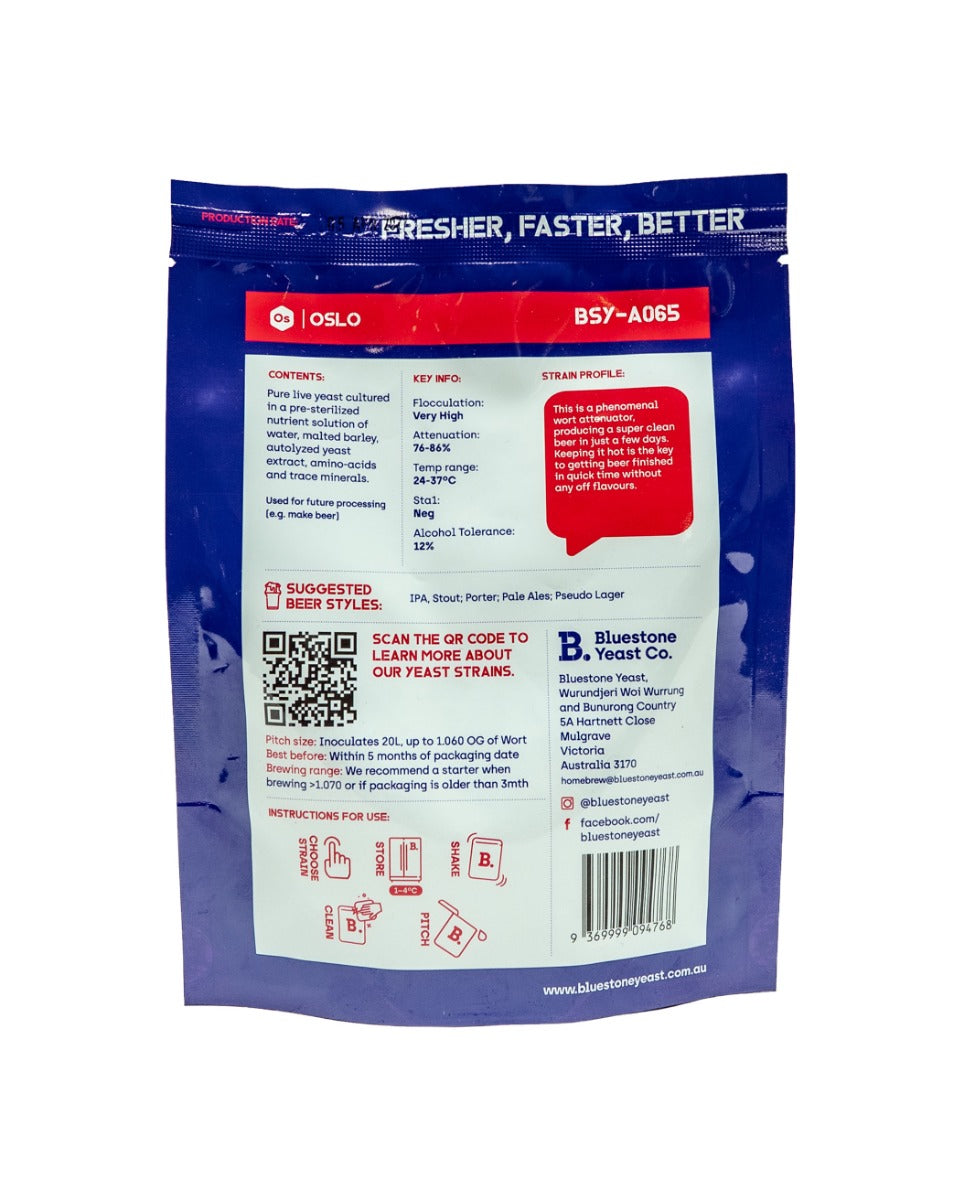 Oslo Bluestone Yeast Liquid Melbourne Made Yeast