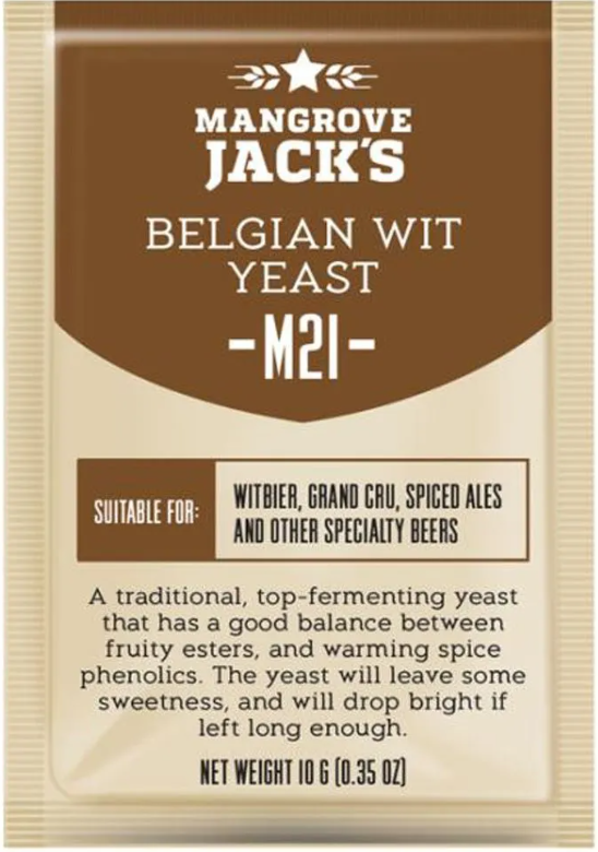 Mangrove Jack's Yeast M21 Belgian Wit (10g)