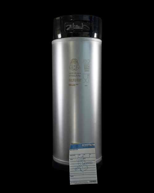 19L Ball Lock corny keg with tag view