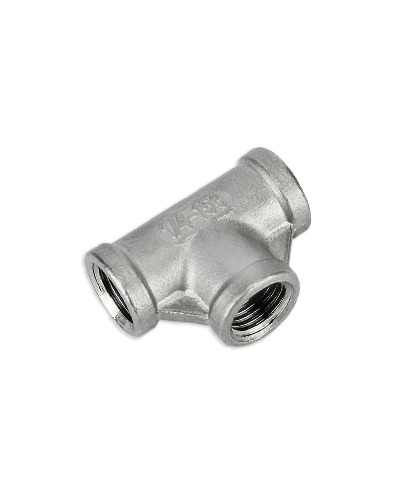 Stainless Tee with Internal 1/4 BSP Thread