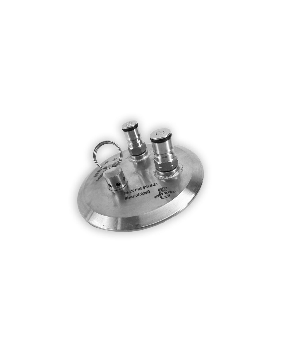 Kegmenter Lid 4inch Tri Clover Ball Lock