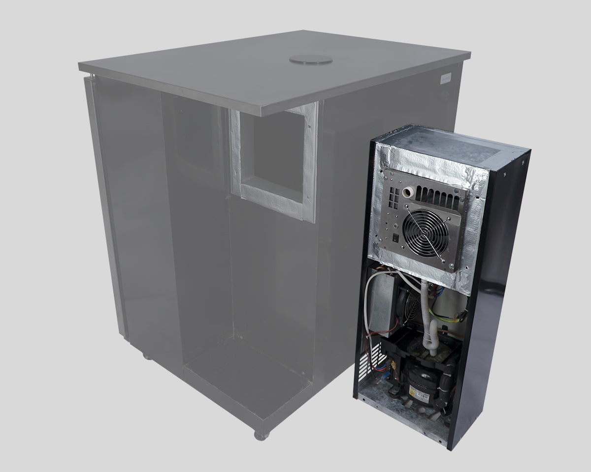 Photo of KegMaster Solstice Cassette (back) - shown with Fridge (sold separately)