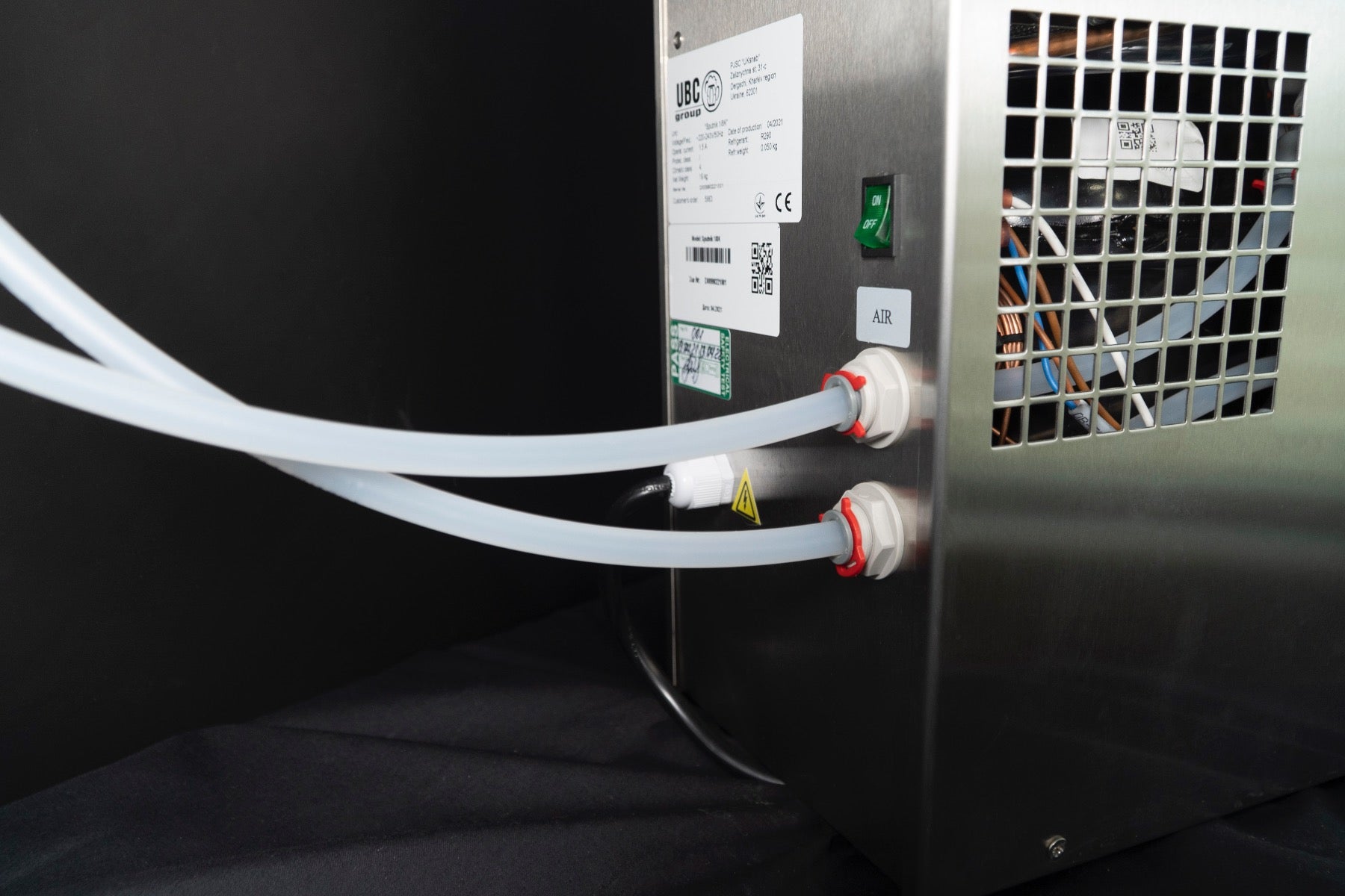 Sputnik Counter Top Beer Dispenser One Tap gas and liquid connections