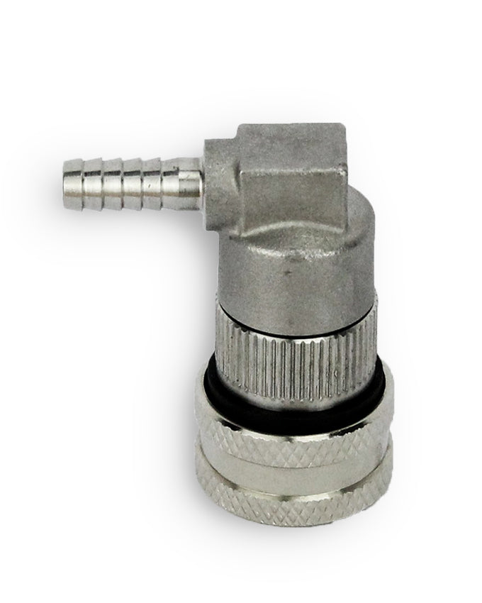Stainless Ball Lock Disconnect - Barb (Black/Liquid)