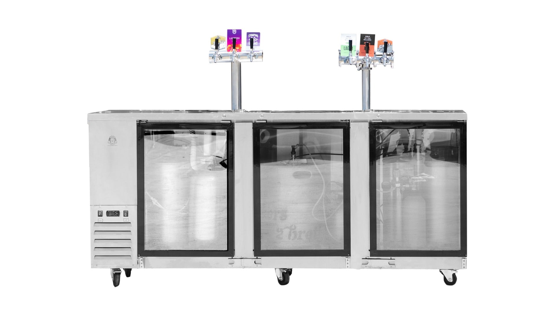 Three Door Super Deluxe Kegerator
