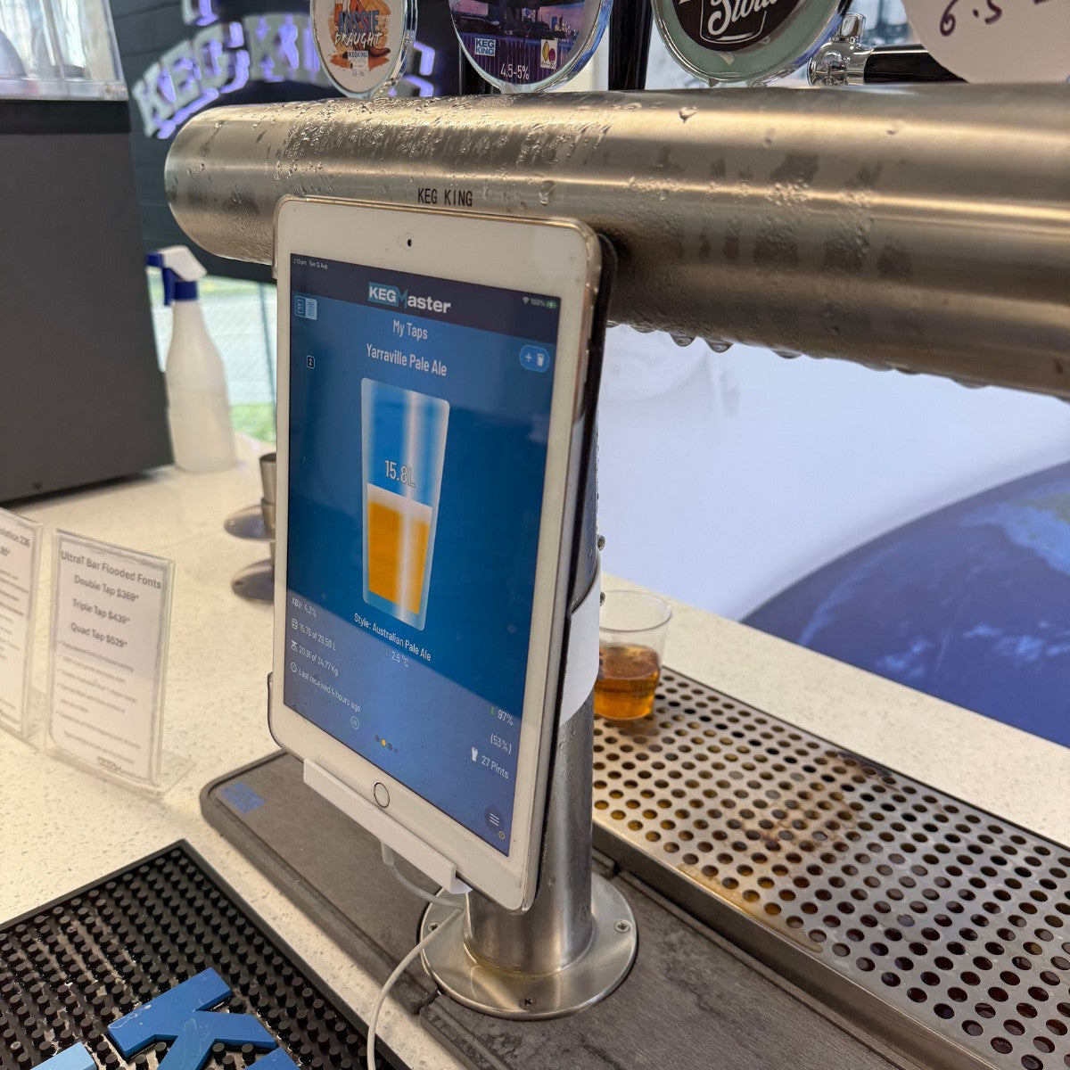 Phone & Tablet Holder for Beer Fonts For Kegscales