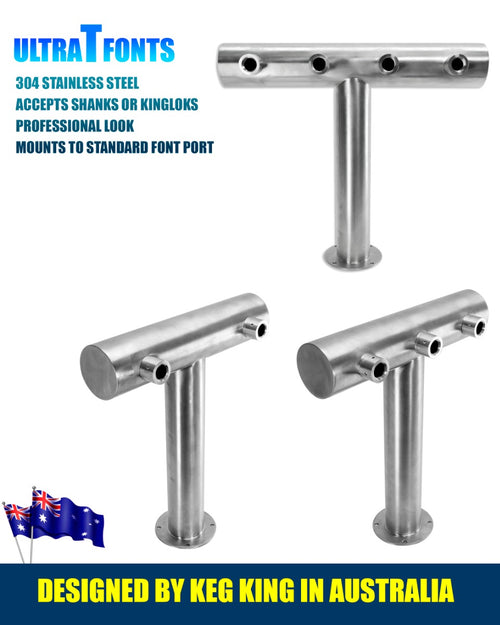UltraT Beer Font Tower - 2 Tap, 3 Tap and 4 Tap