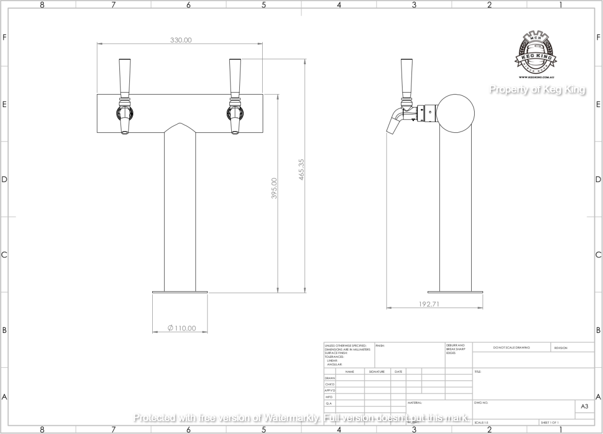 Double UltraT Bar Flooded Font (with tap selection)