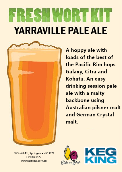 Yarraville Pale Ale| Keg King Brewing Co. Fresh Wort Kit