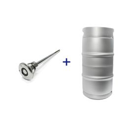 30L Threaded Stainless Keg with A-Type Spear
