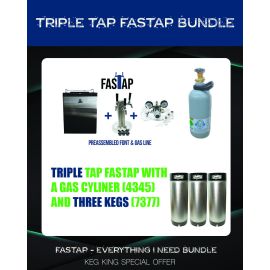Keg Master FasTap Triple Tap - Everything I Need Bundle