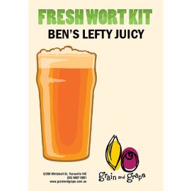 Ben's Lefty Juicy NEIPA Artisan Ale Grain & Grape Fresh Wort Kit