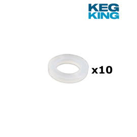 5/8 Silicone Washer Seal for Keg Coupler and Tap Shank 10x units pack