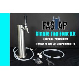 FasTap Preassembled Beer Font Tower Kit - Single Tap