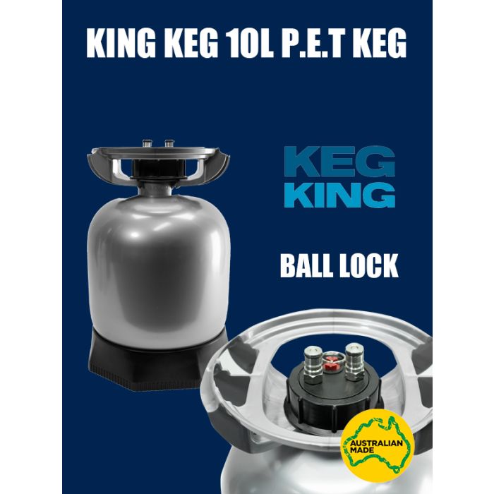 10L King Keg Ball Lock PET Plastic Keg