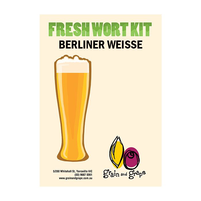 Berliner Weisse Artisan Ale Grain & Grape Fresh Wort Kit