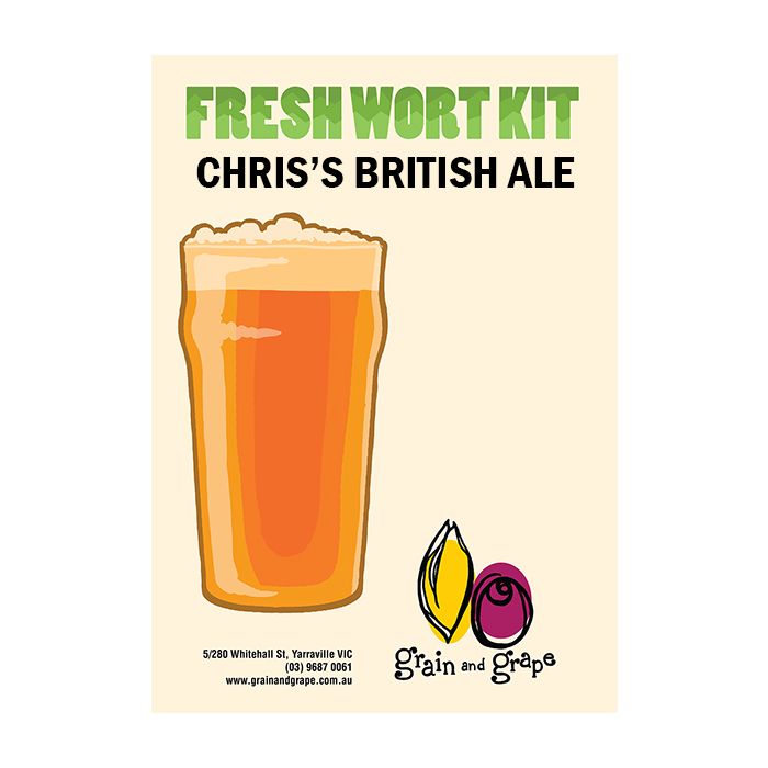 Chris' British Pale Ale Artisan Ale Grain & Grape Fresh Wort Kit