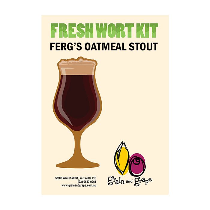 Ferg's Oatmeal Stout Artisan Ale Grain & Grape Fresh Wort Kit