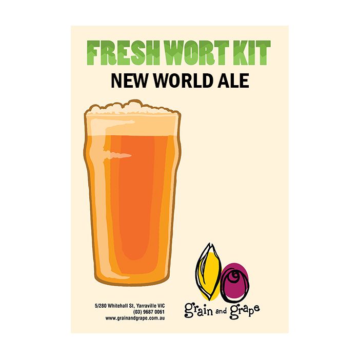 New World Ale Artisan Ale Grain & Grape Fresh Wort Kit