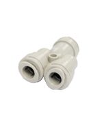 DM Push In Fitting Two Way Divider 8mm x 8mm