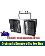 Beer Keg Fridge KegMaster Super Deluxe Kegerator With Two Doors Large