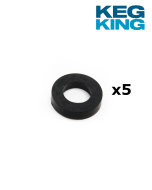 5/8 Thick Black Silicone Washer pack of 5x units