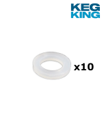 5/8 Silicone Washer Seal for Keg Coupler and Tap Shank 10x units pack